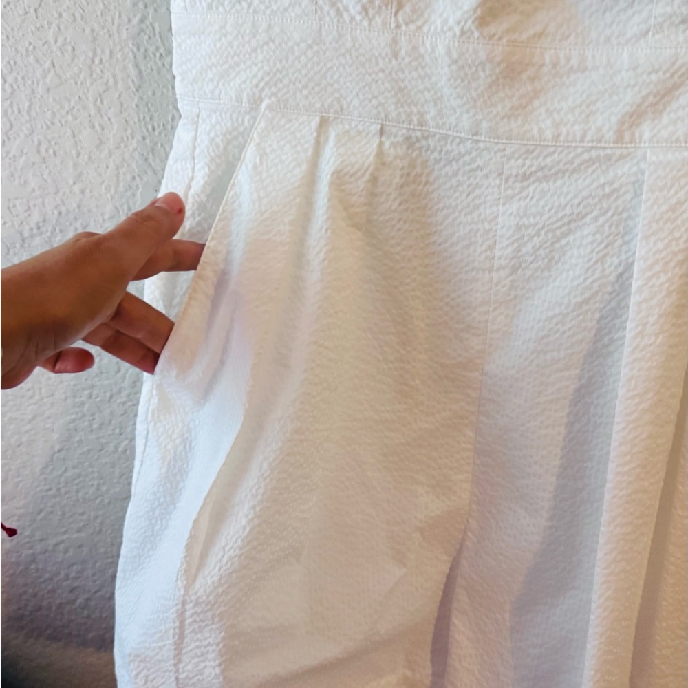 Tibi White Ruffled Off-Shoulder One-Piece Romper - Picture 4 of 7